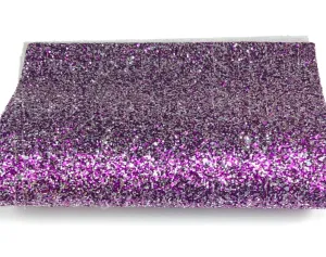 Chunky Glitter Sheet - Purple & Silver