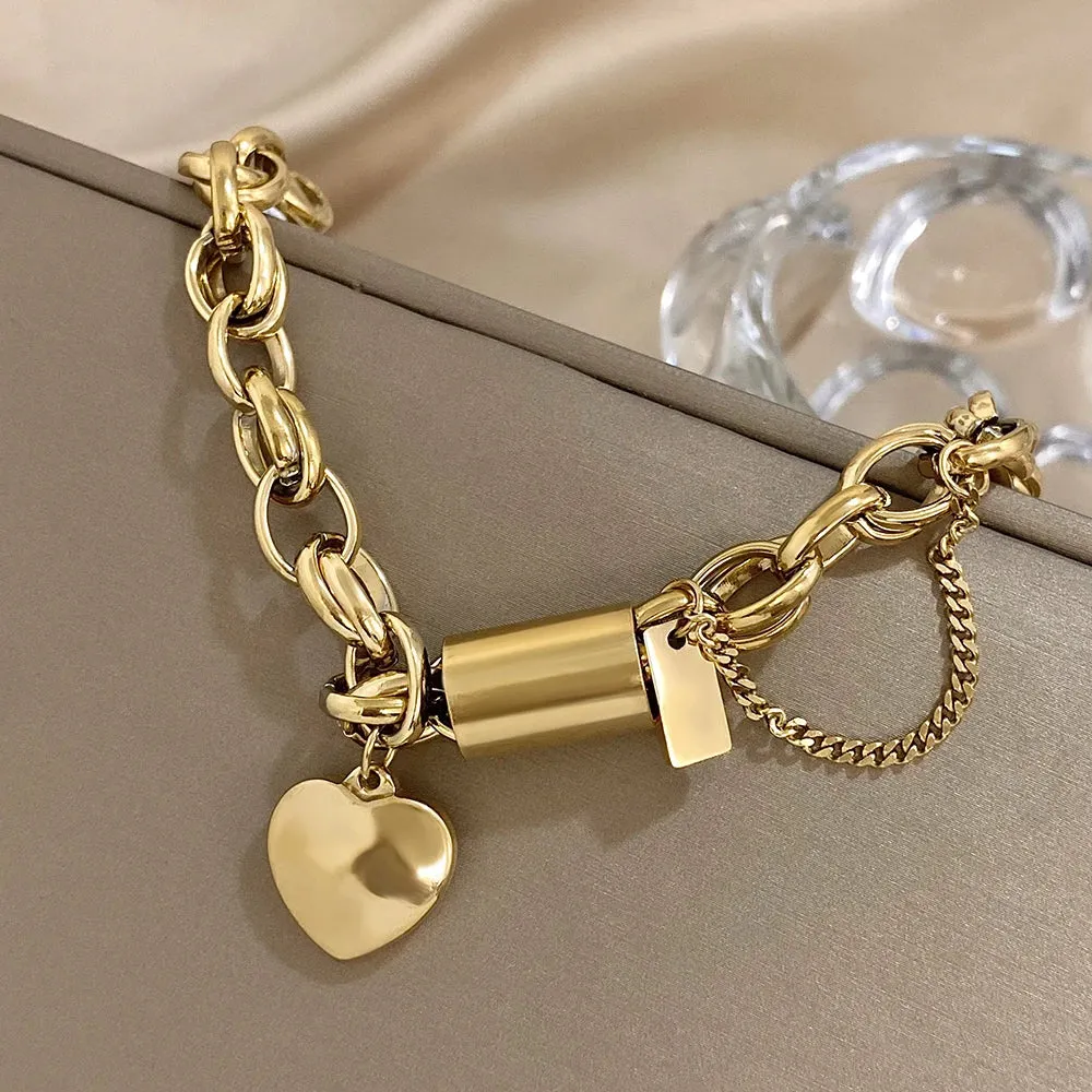 Chunky Heart Bracelet