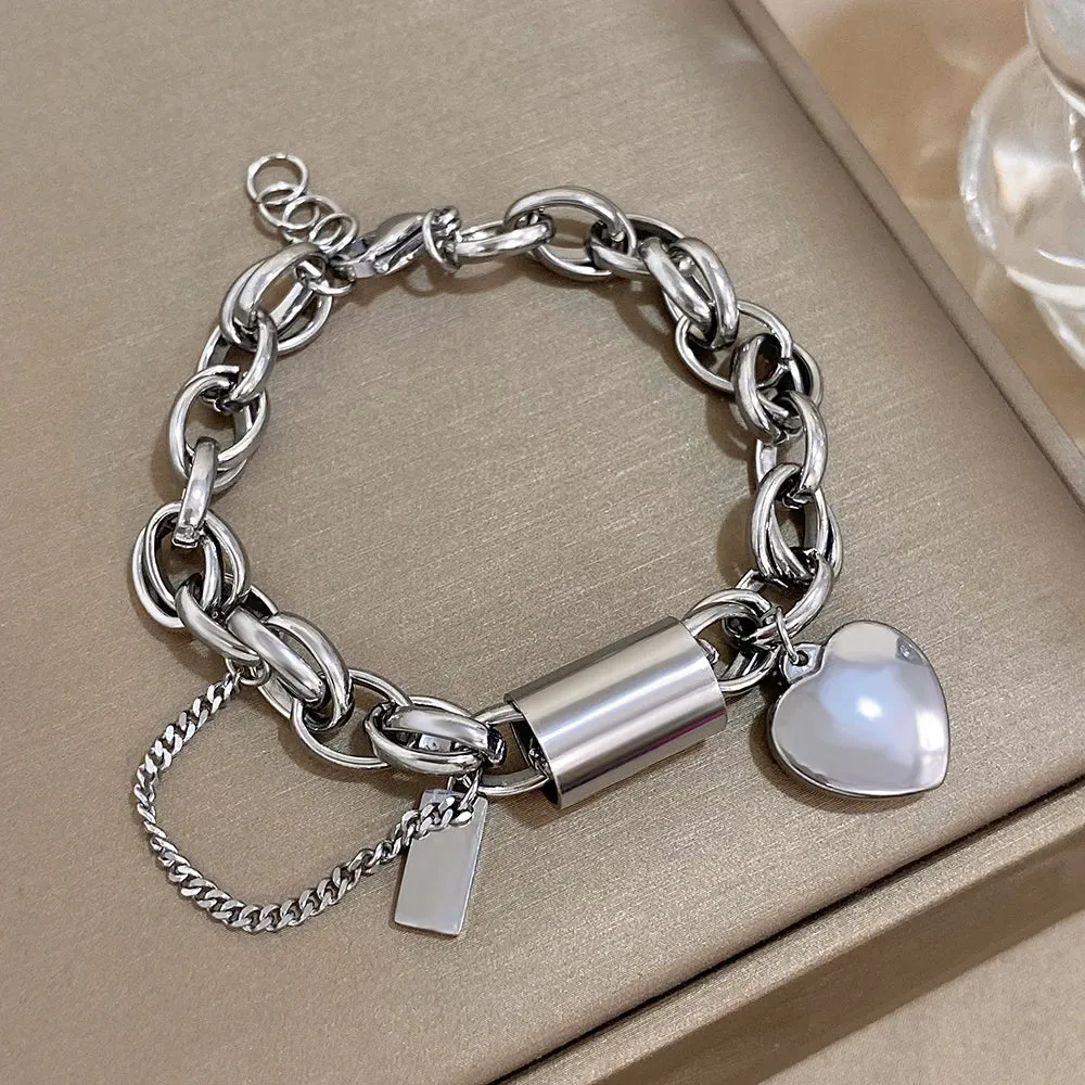 Chunky Heart Bracelet