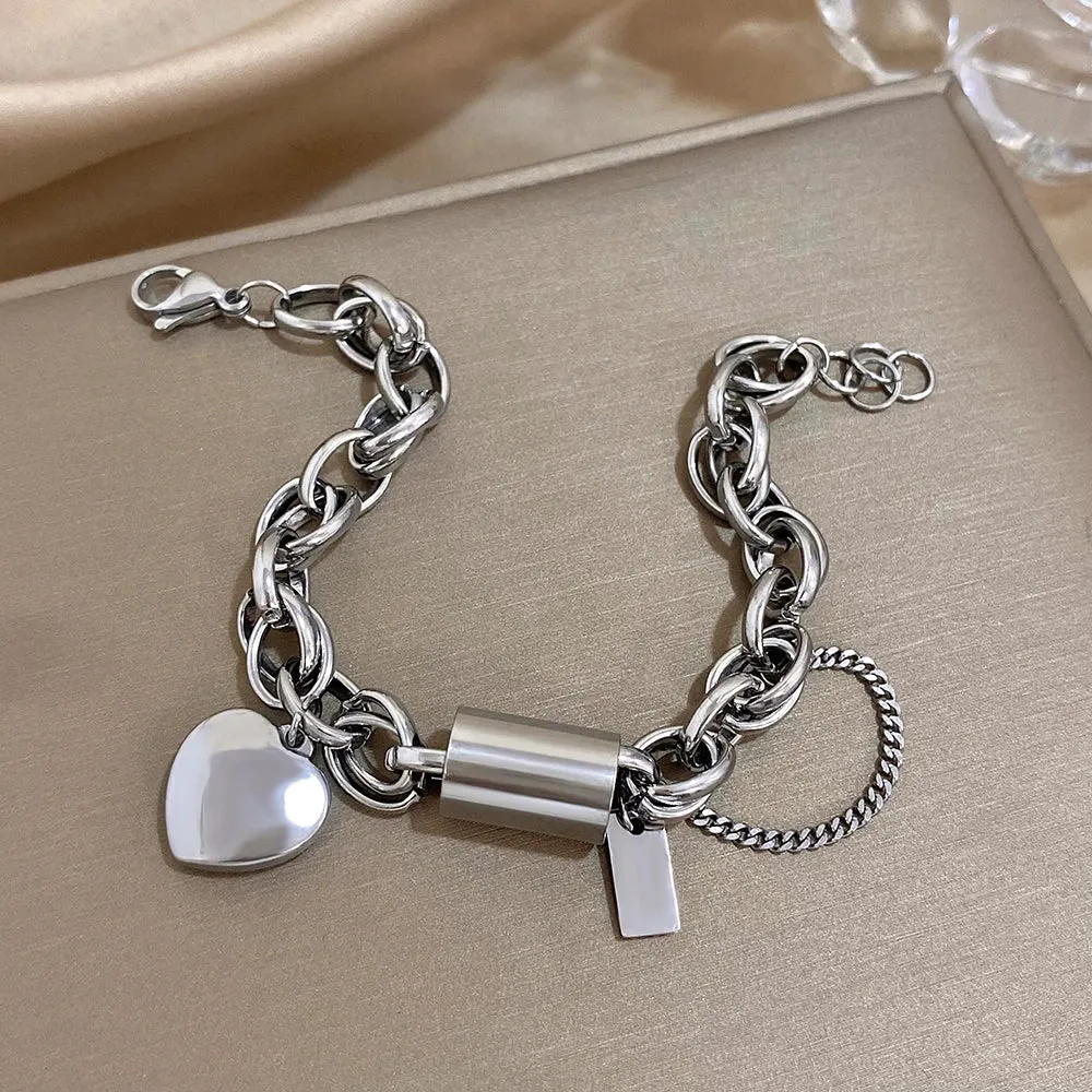 Chunky Heart Bracelet