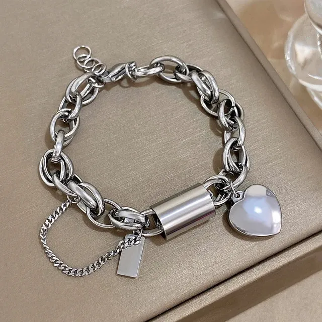 Chunky Heart Bracelet