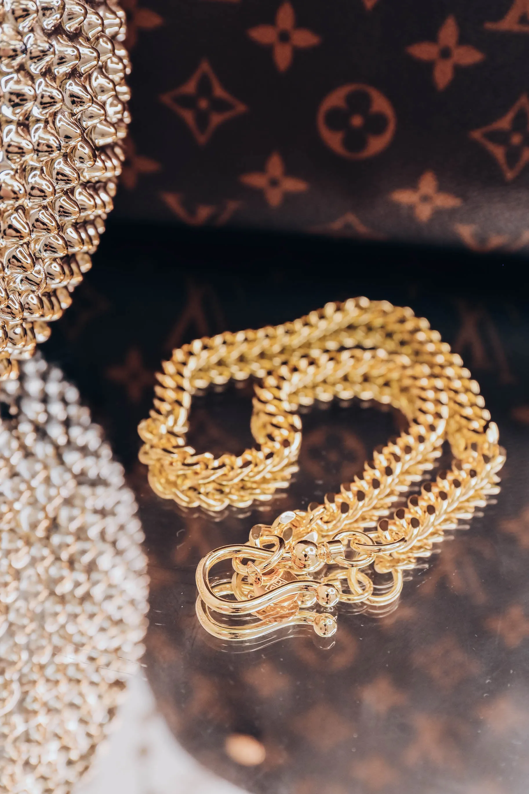 Chunky Monkey Necklace by B.b.Lila  - Gold
