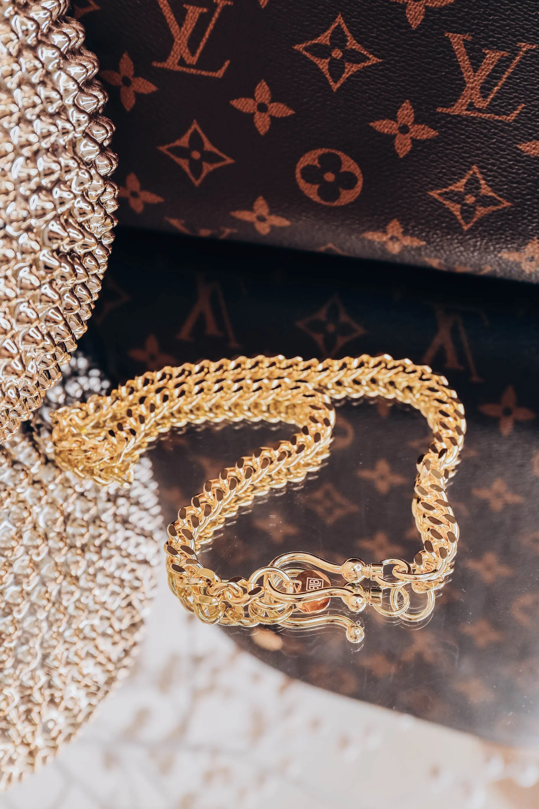 Chunky Monkey Necklace by B.b.Lila  - Gold