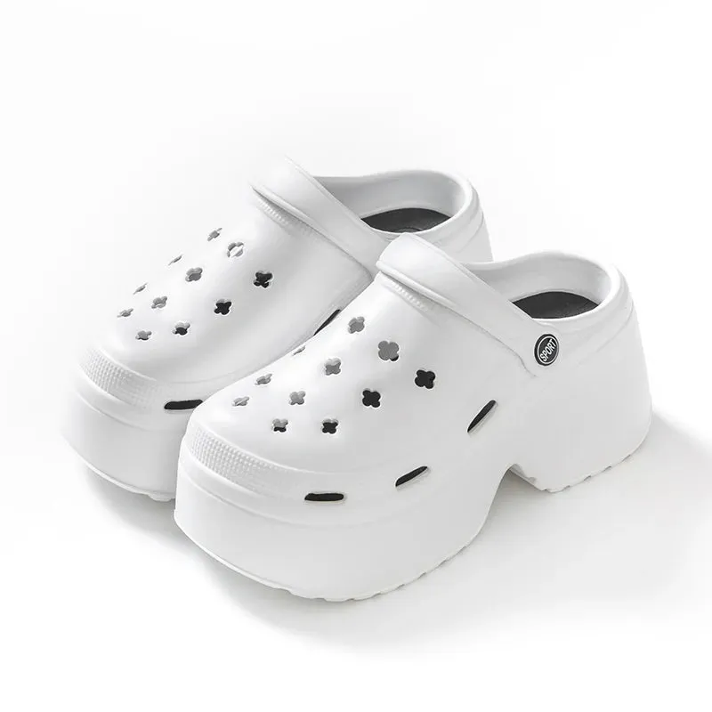 Chunky Platform Clogs Shoes for Women Thick Bottom Non Slip Beach Sandals Woman Summer Fashion Wedges EVA Sandals Slippers