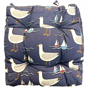Chunky Seat Pad - Seagulls Navy