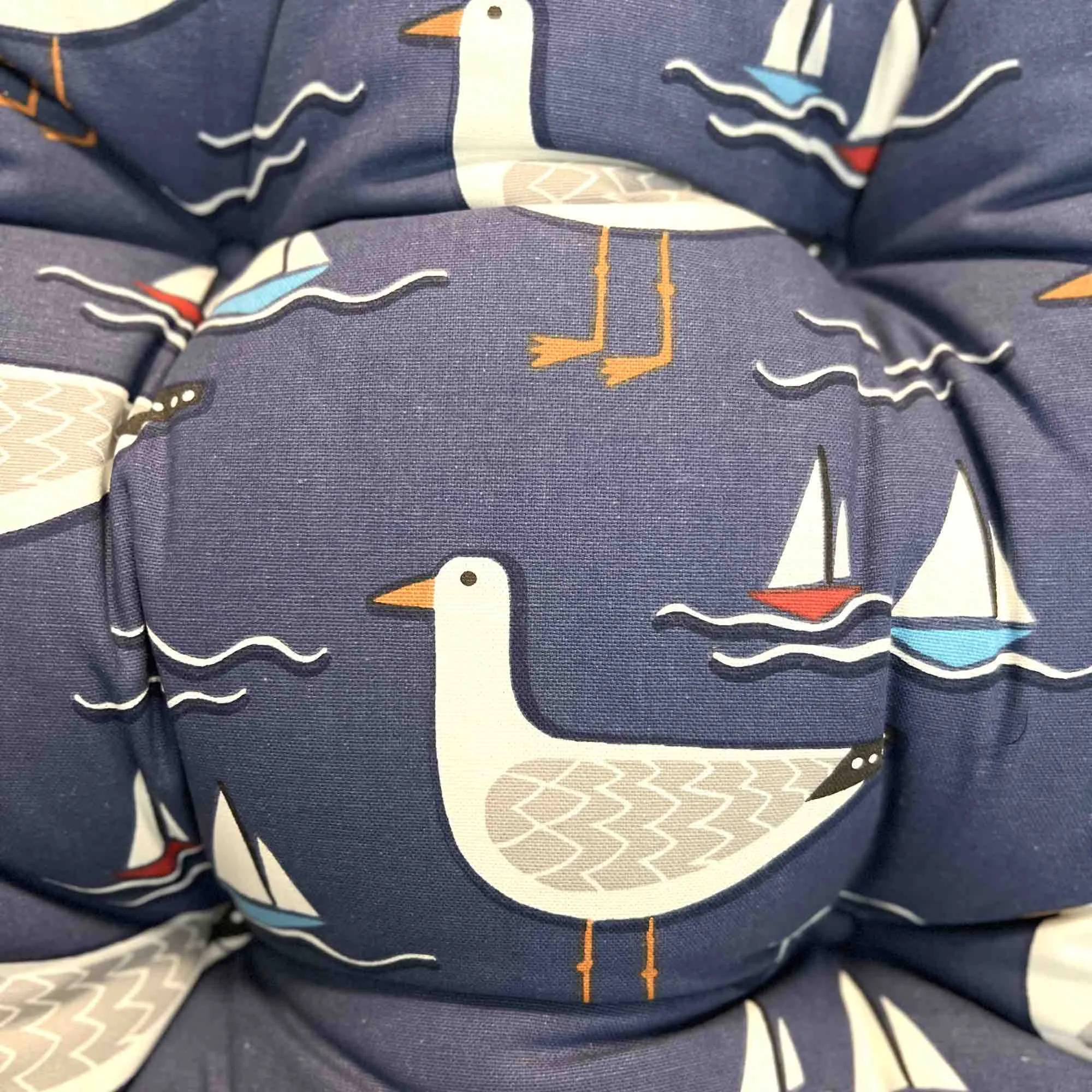 Chunky Seat Pad - Seagulls Navy