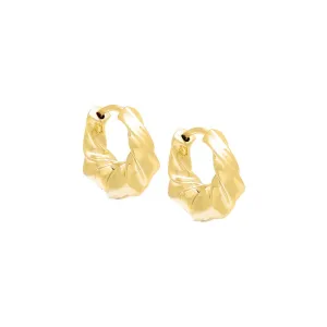 Chunky Twist Huggie Earring