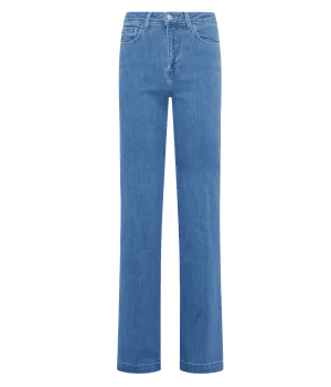 Clayton High Rise Wide Leg Jean in Salina