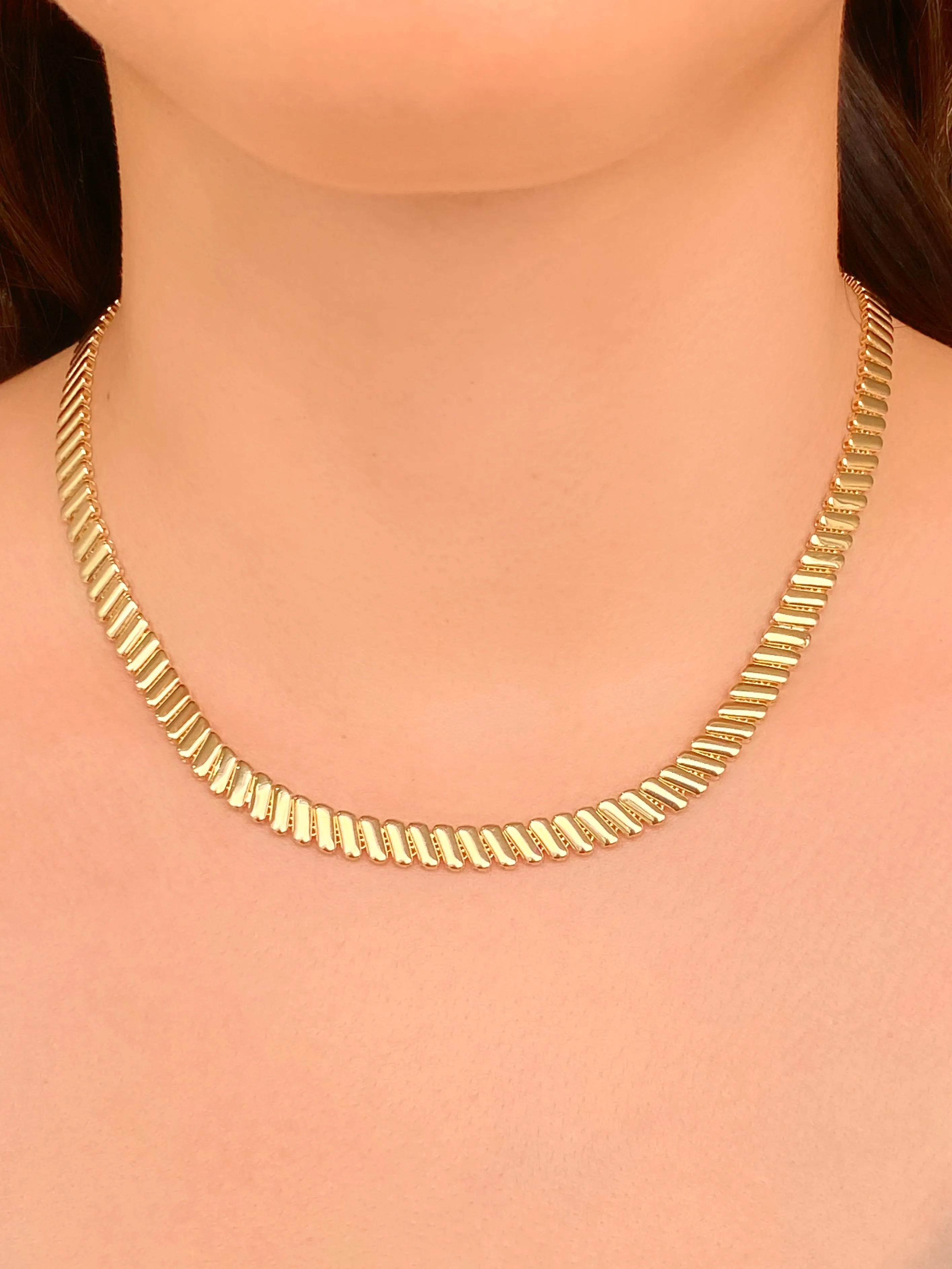 Collar Chunky 6 mm Oro 14k