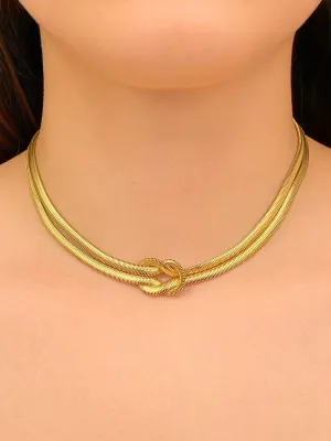Collar Doble Con Nudo