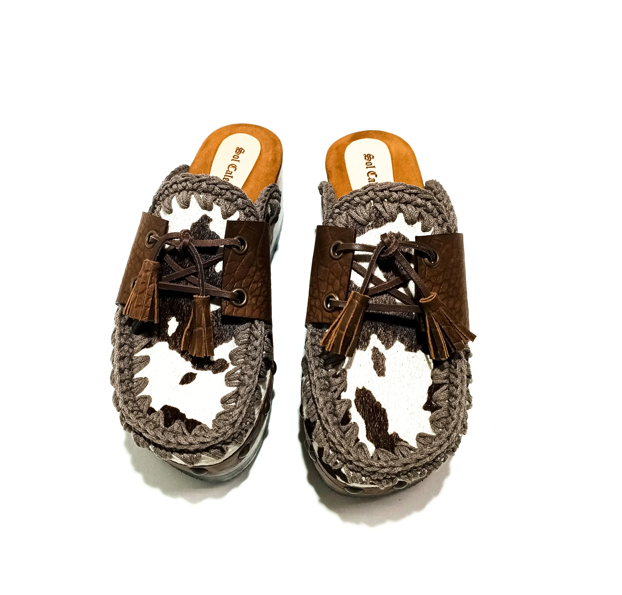 Cowhide Moccasin Clogs