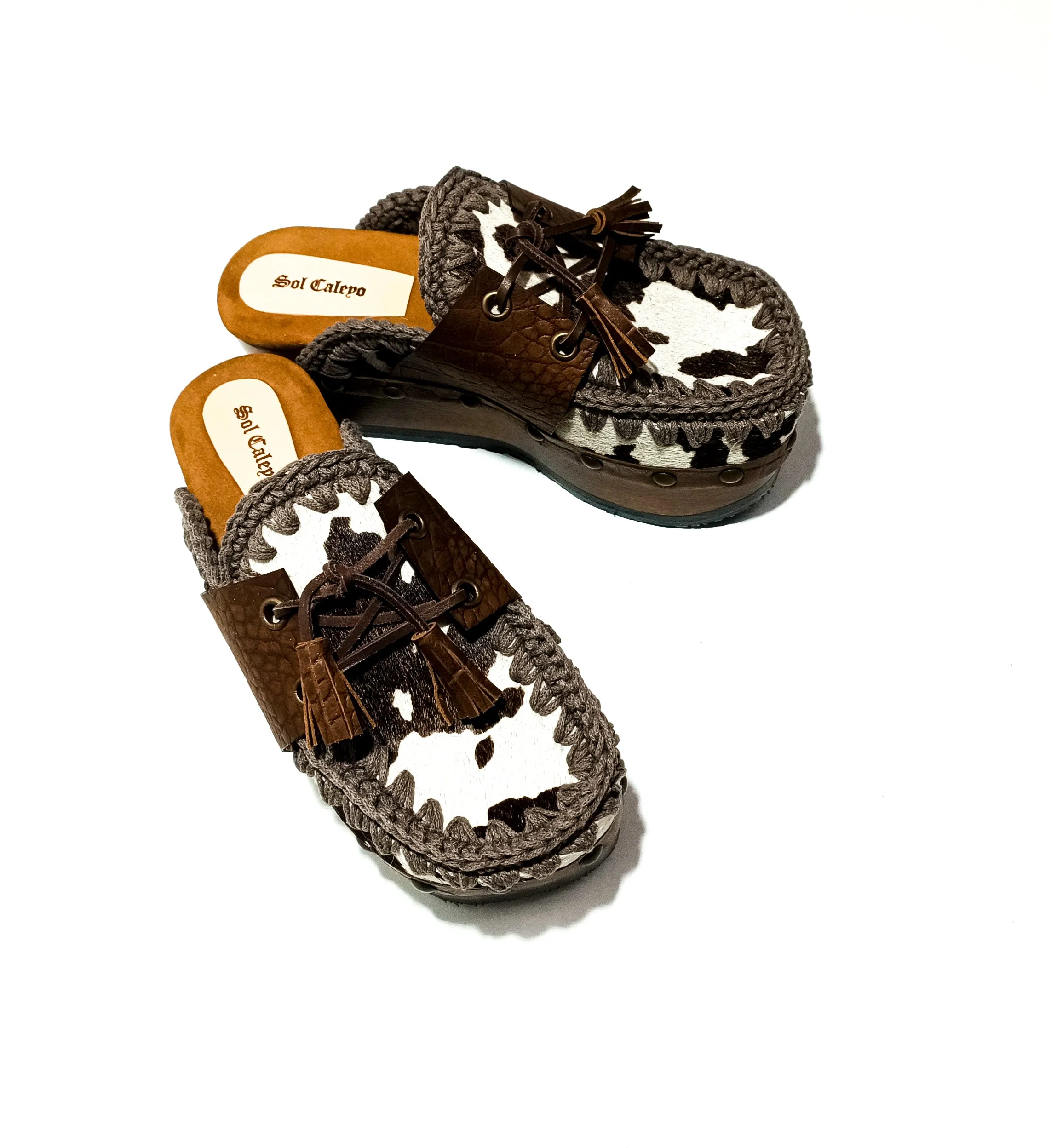 Cowhide Moccasin Clogs
