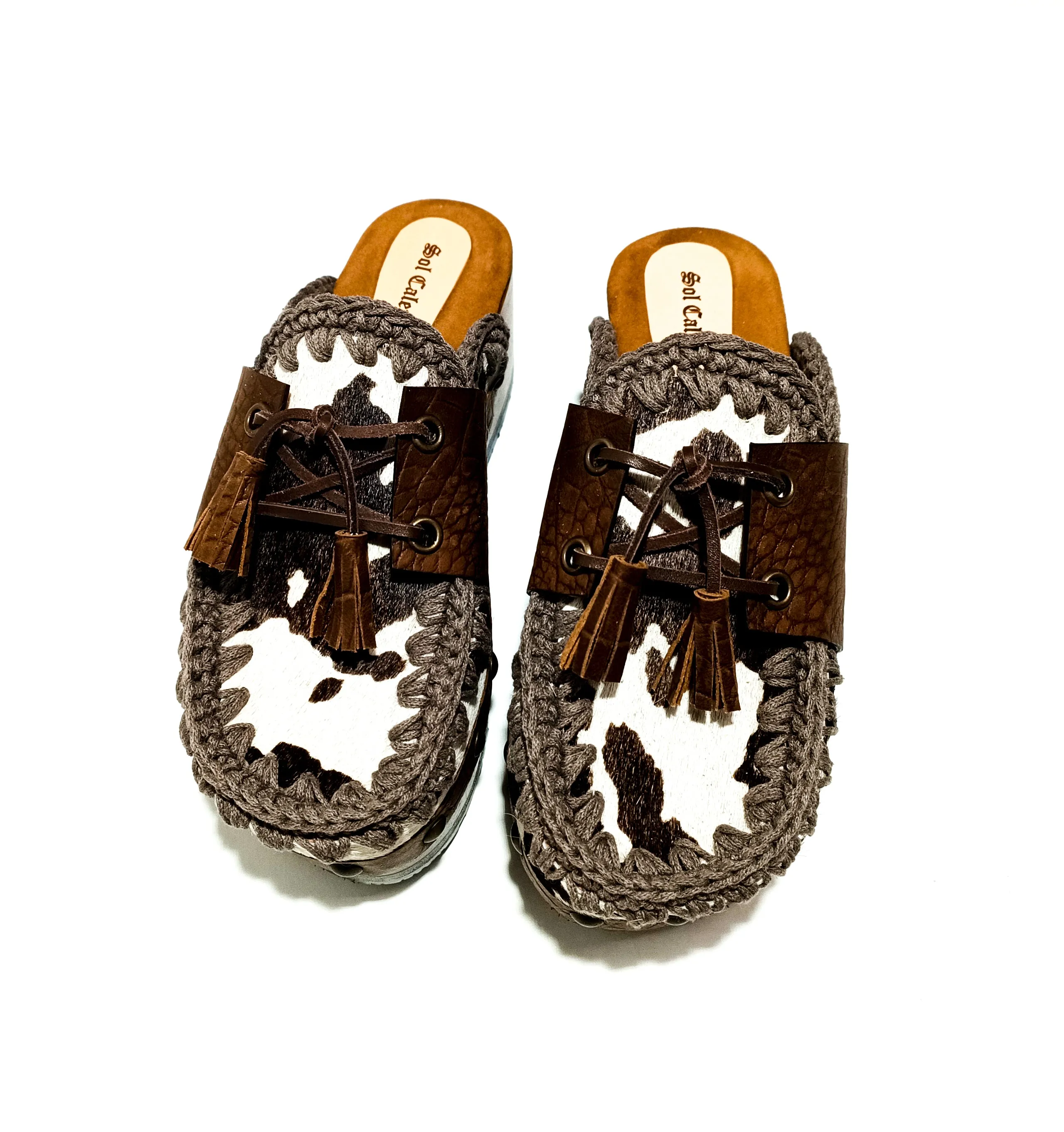 Cowhide Moccasin Clogs