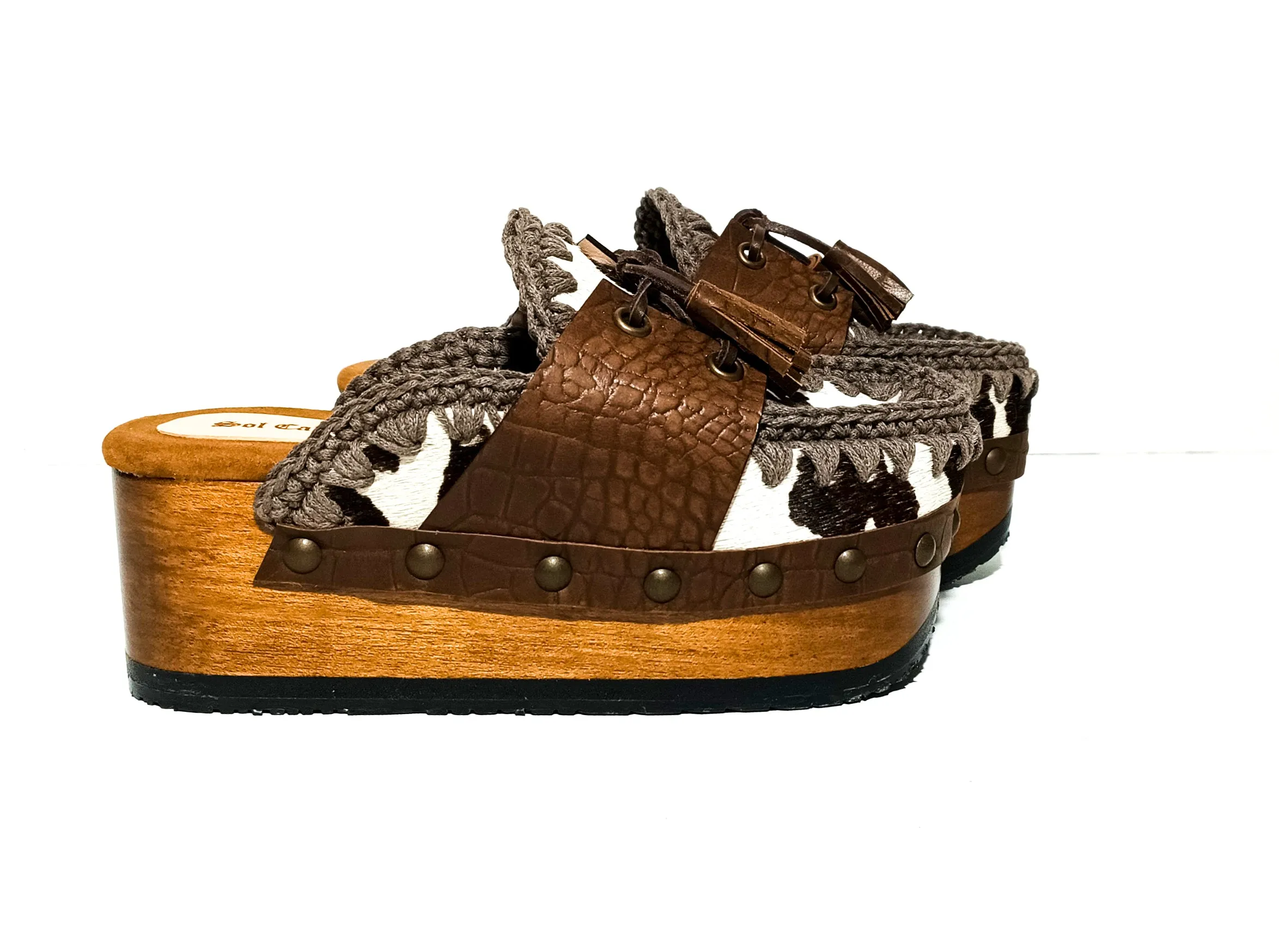 Cowhide Moccasin Clogs