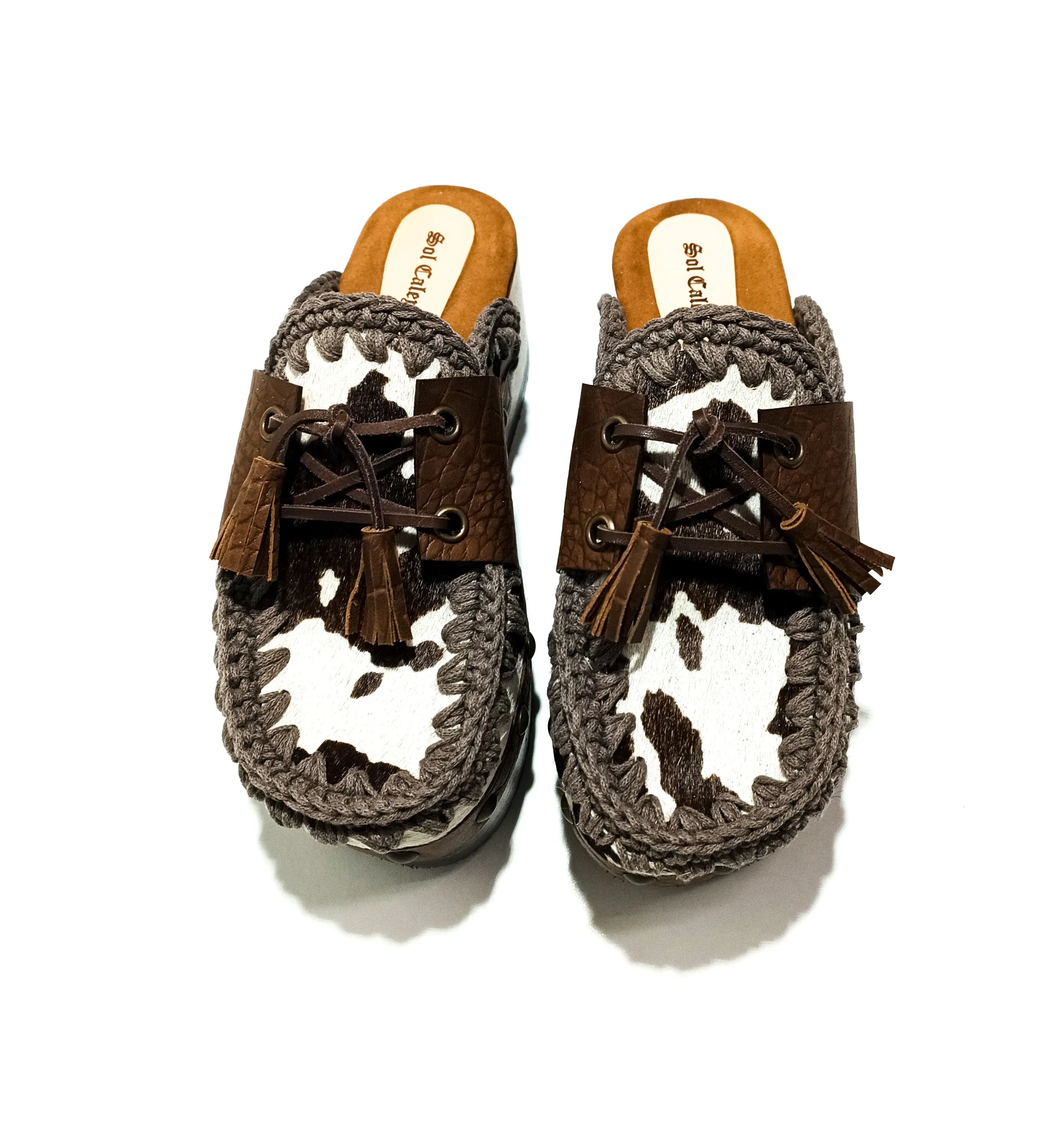 Cowhide Moccasin Clogs