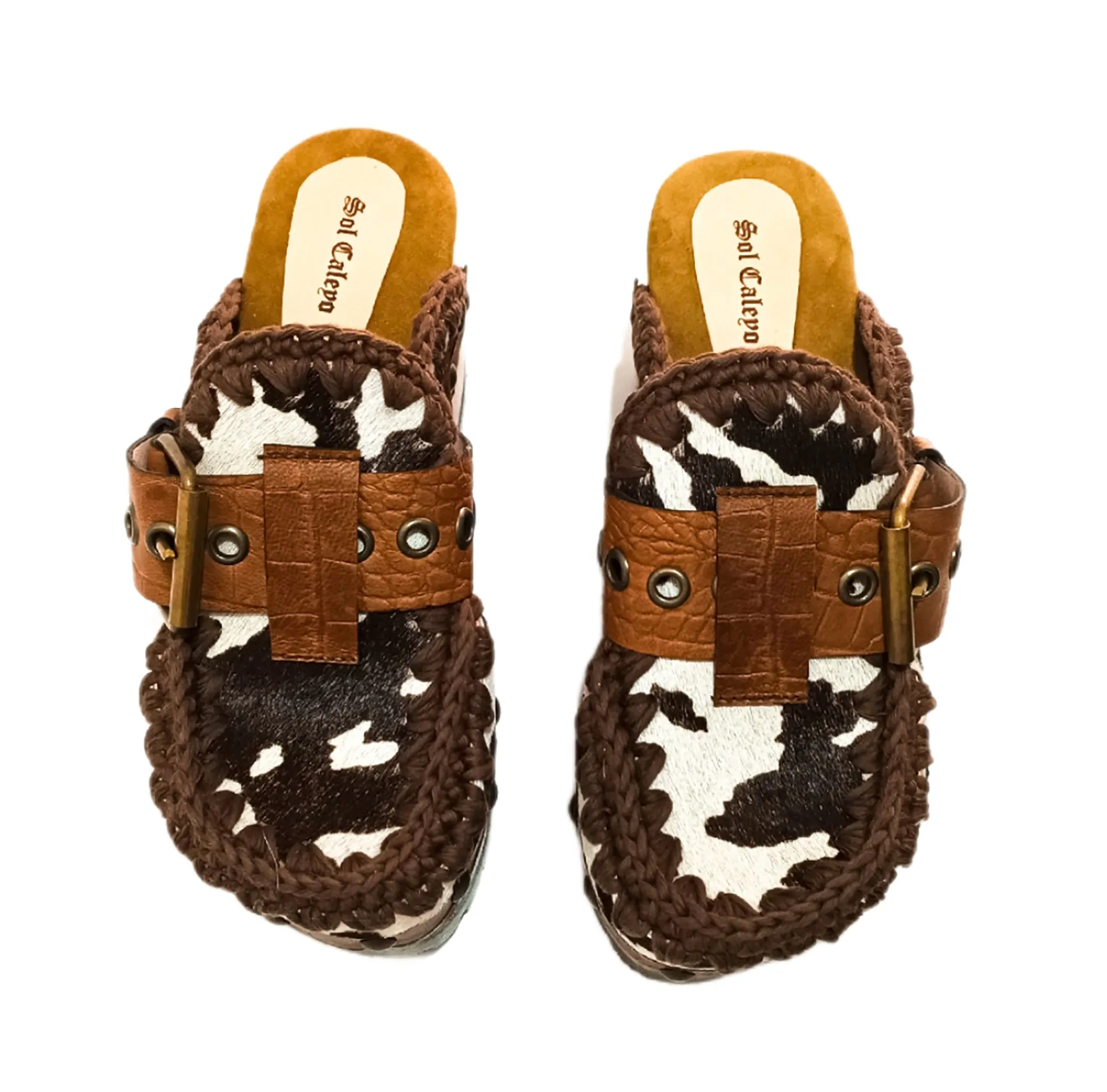 Cowhide Oxford Clogs