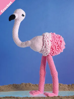 Crochet Pattern Flamingo James C Brett Chunky JB404