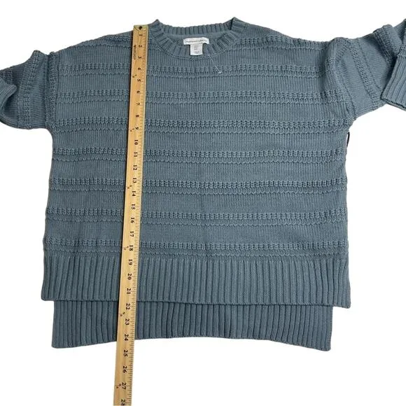 Cupcake And Cashmere Chunky Cable Knit High Low Sweater Oversized Size Small