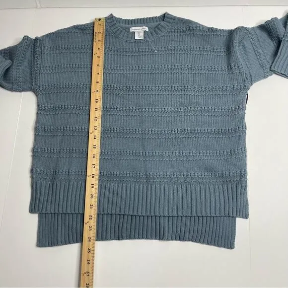 Cupcake And Cashmere Chunky Cable Knit High Low Sweater Oversized Size Small