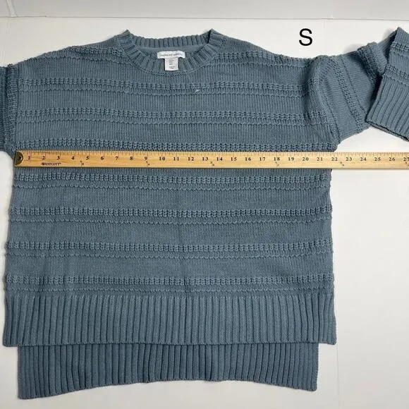 Cupcake And Cashmere Chunky Cable Knit High Low Sweater Oversized Size Small
