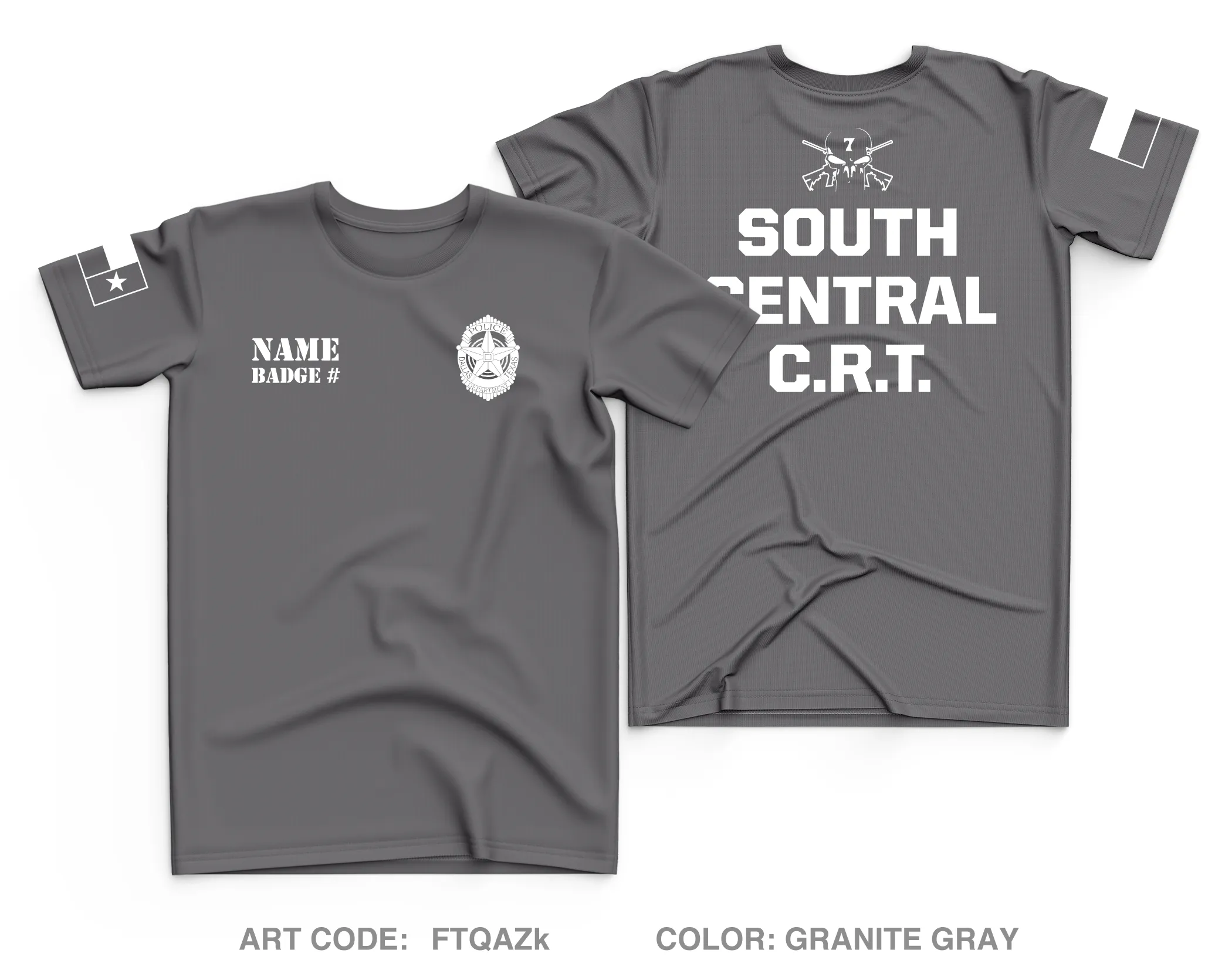 CUSTOM Dallas PD Store 1 Core Men's SS Performance Tee - FTQAZk