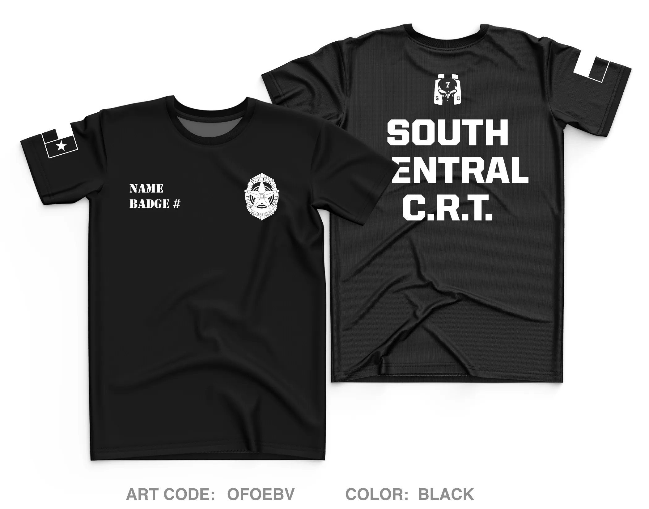 CUSTOM Dallas PD Store 1 Core Men's SS Performance Tee - OFOEBV