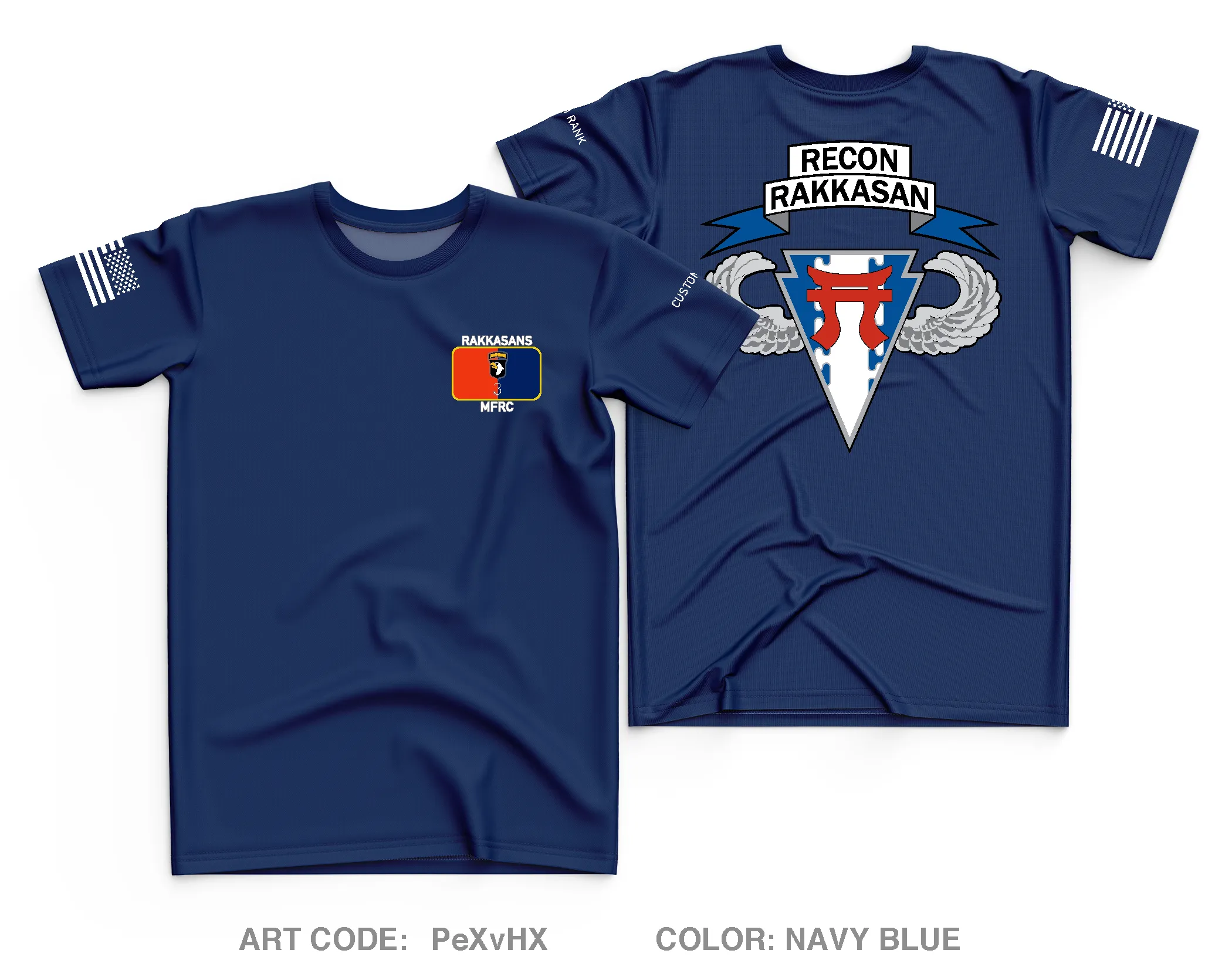 CUSTOM Viper Company (MFRC), 3MBCT, 101 ABN Core Men's SS Performance Tee - PeXvHX