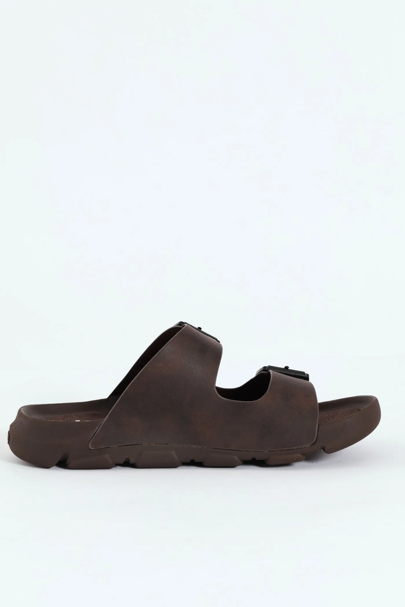 Daytona Chunky 2 Buckle Birki Sandal - Dark Brown