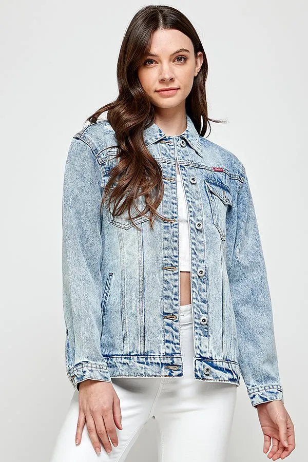 Destroyed Casual Denim Jacket