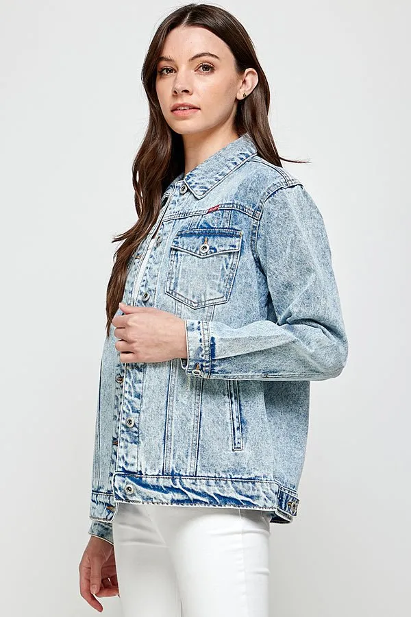 Destroyed Casual Denim Jacket