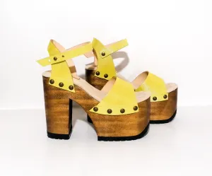 Disco Yellow Sandals