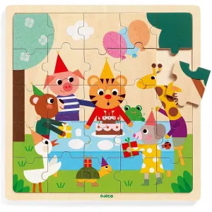 DJECO Wooden Puzzle Puzzlo Happy