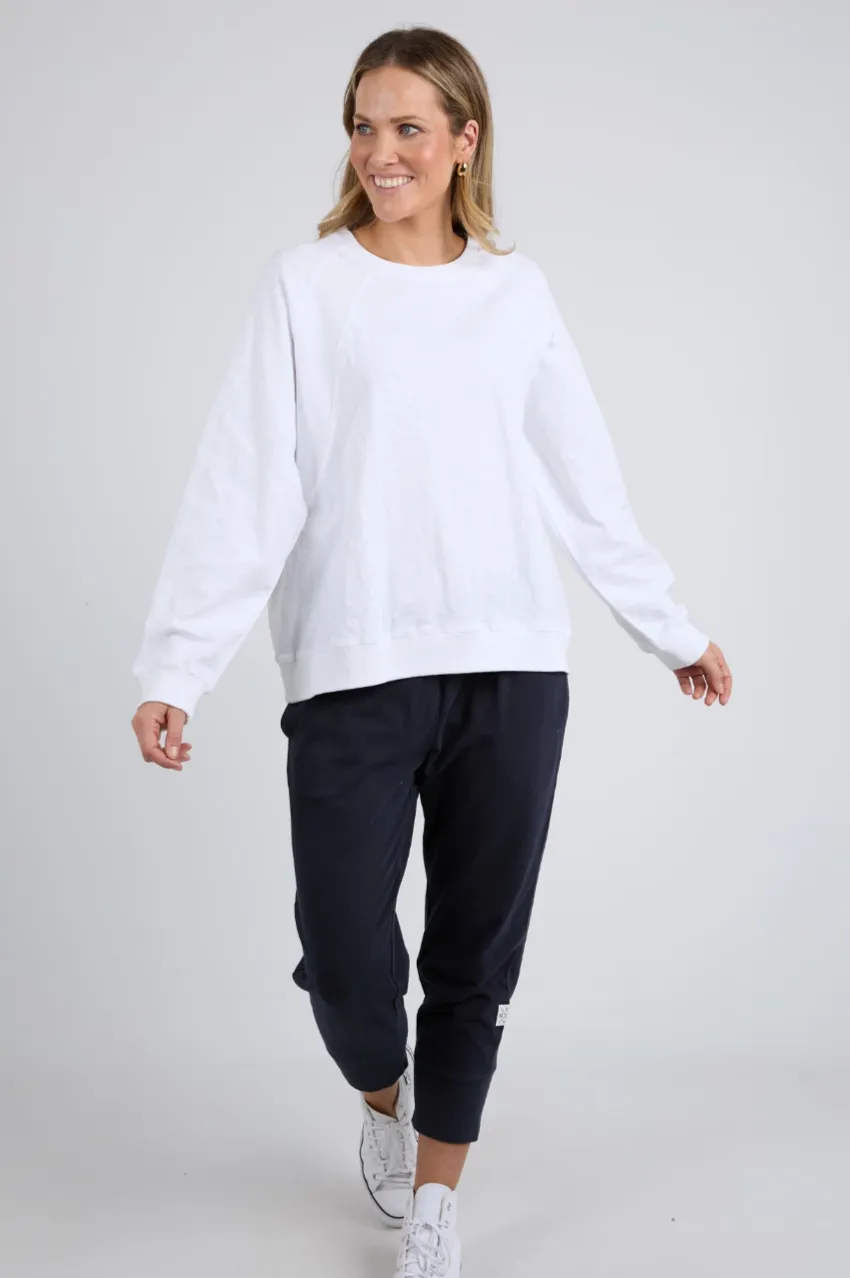 Elm Kinsley L/S Sweat - White