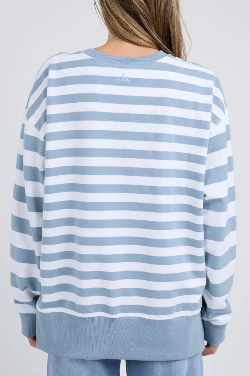 Elm Vivid Crew - Blue Stripe