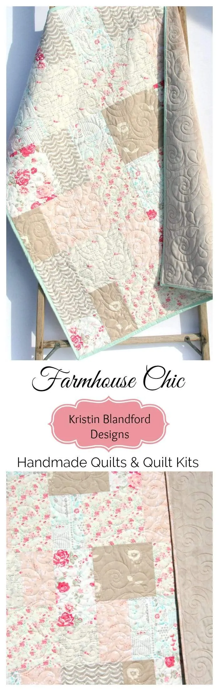 Farmhouse Throw Quilt, Home Decor, Throw Blanket, Minky Blanket Adult, Gifts for Her, Home Decor
