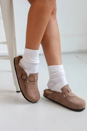 FINAL SALE - All You See Taupe Slip-On Clogs