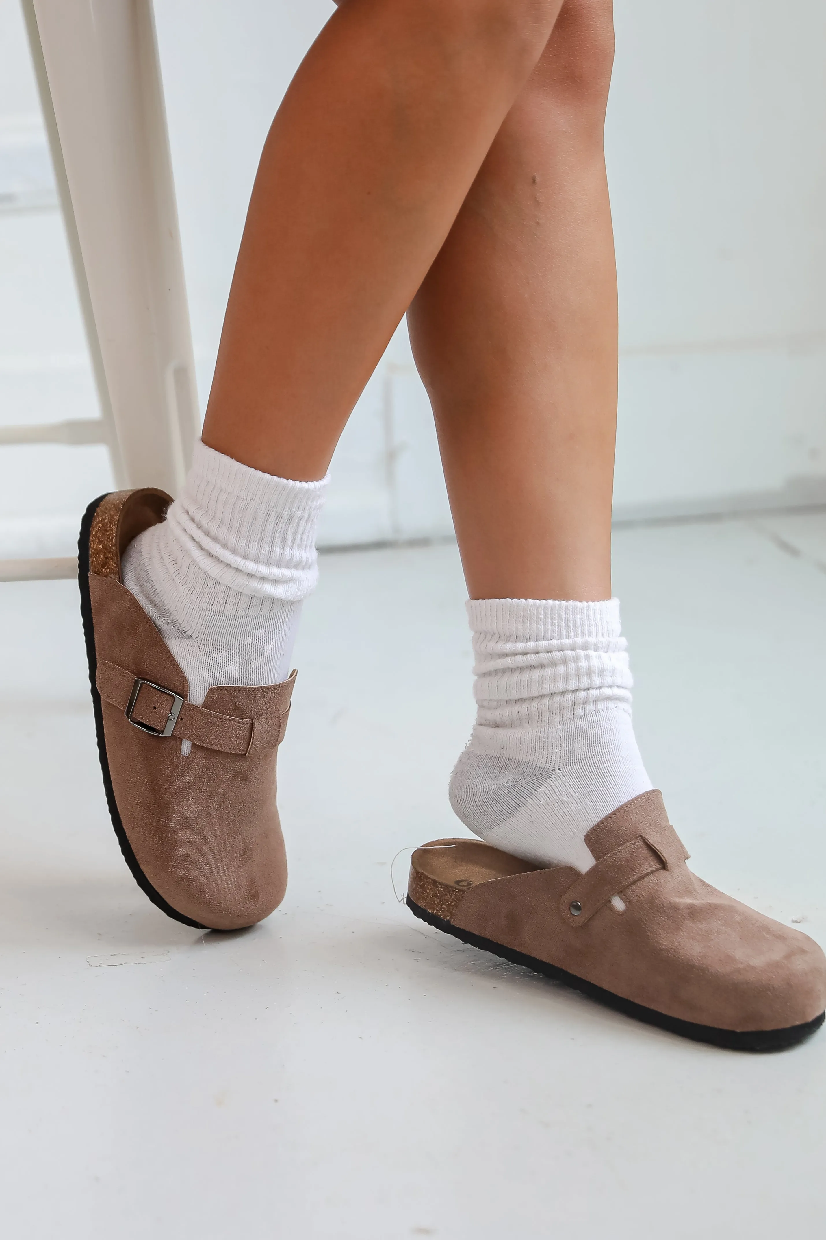FINAL SALE - All You See Taupe Slip-On Clogs