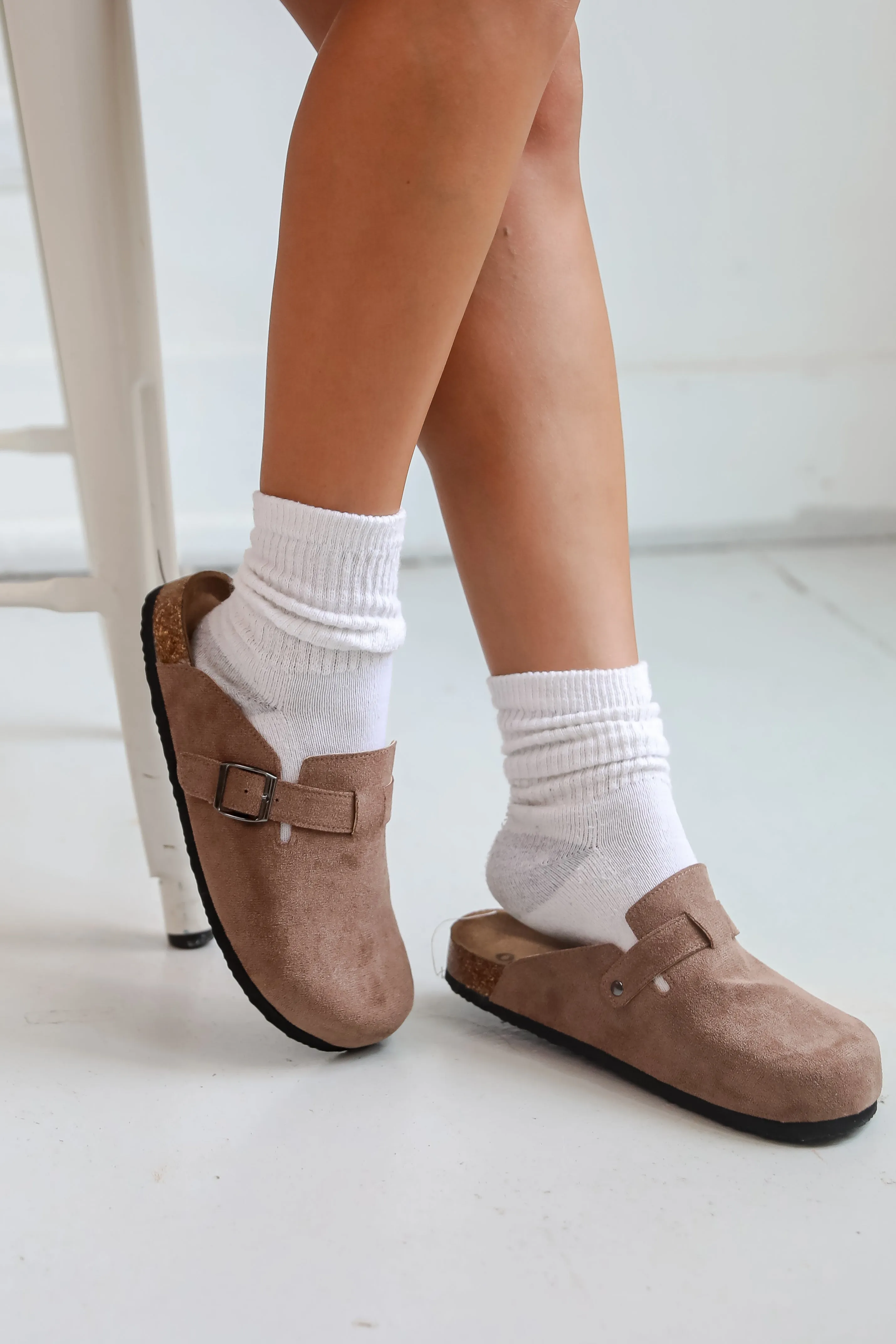 FINAL SALE - All You See Taupe Slip-On Clogs