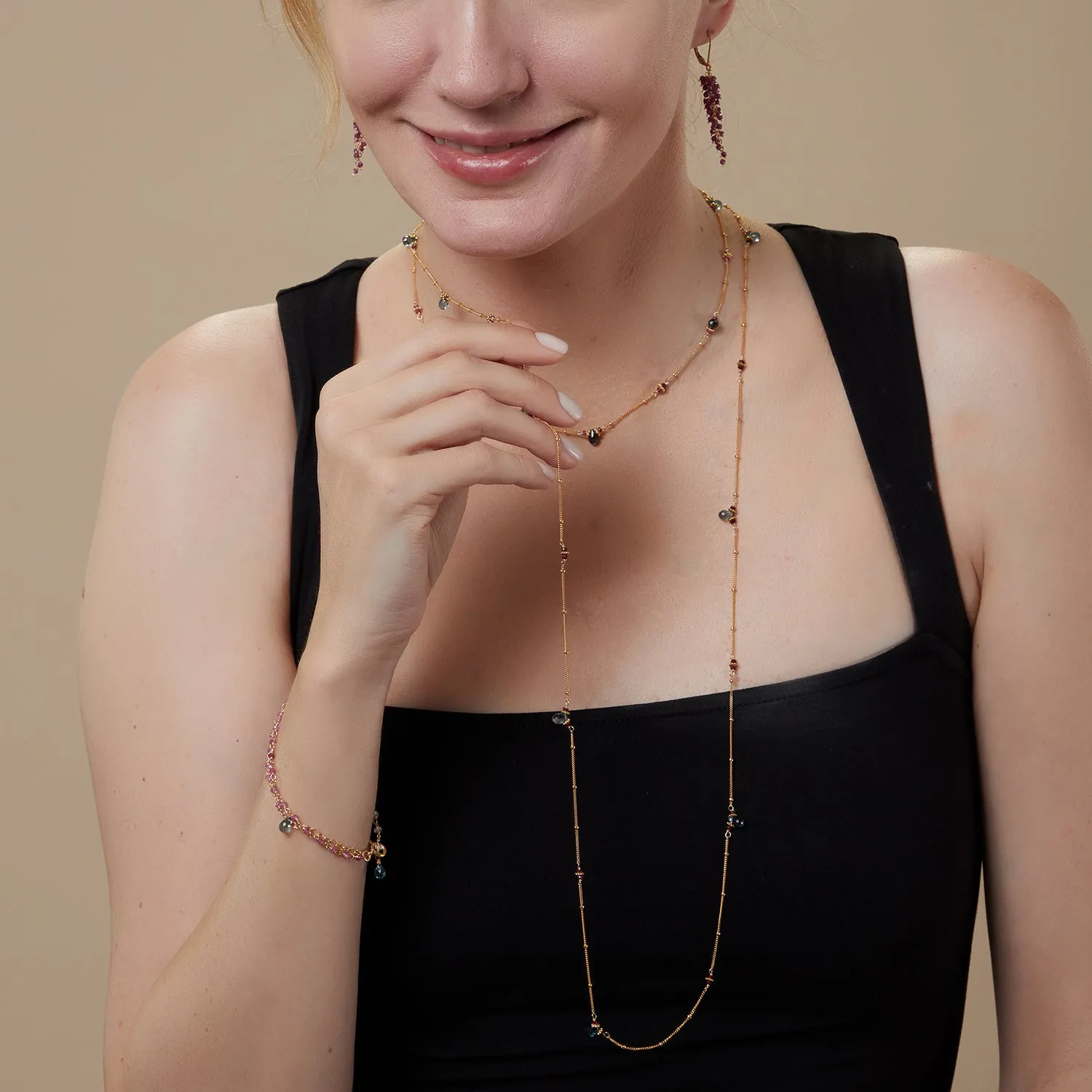 Flapper Chic Gem Necklace