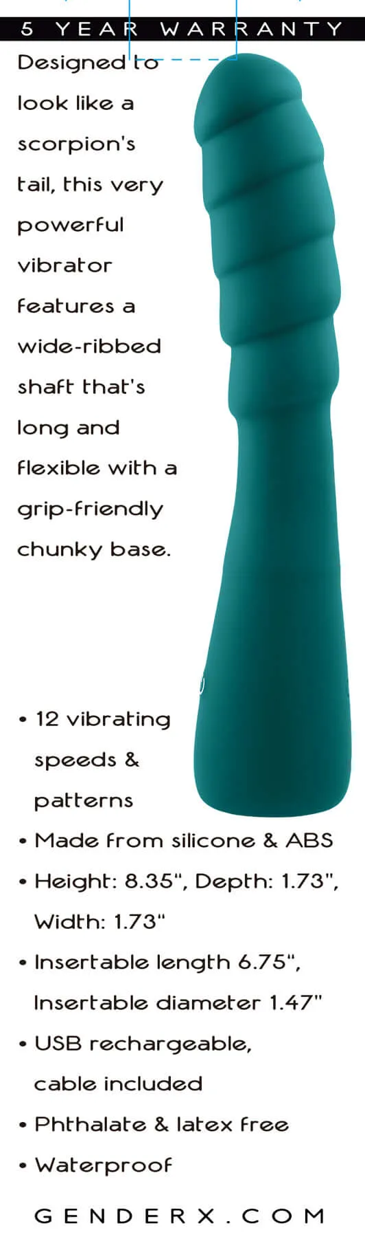 Gender X Scorpion Vibrator - Green