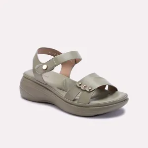 Green Chunky Heel Casual Sandals 0421540