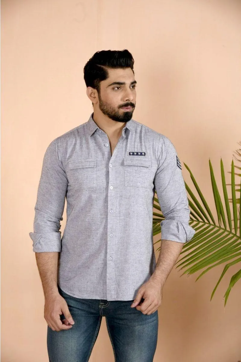 Grey Casual Shirt FS