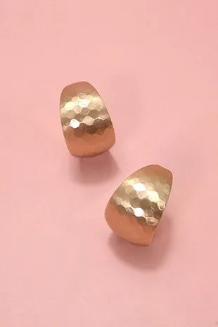 Hammered Chunky Hoop