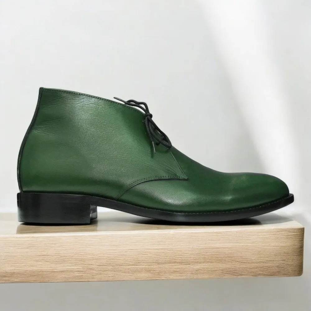 Handmade Chukka Boots, Leather Boots For Men's
