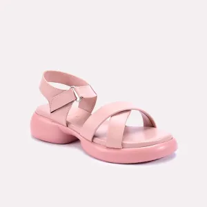 Haverhill Chunky Criss Cross Pink Casual Sandals 0421281
