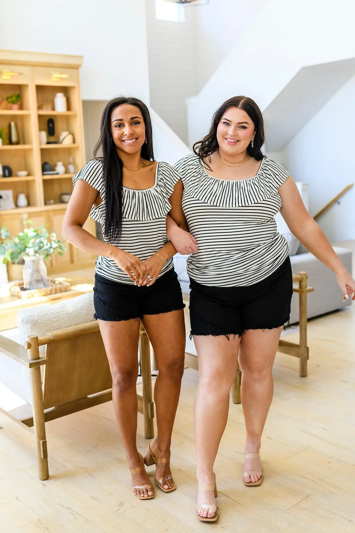 Hazel Blues® |  Extra Time Striped Top