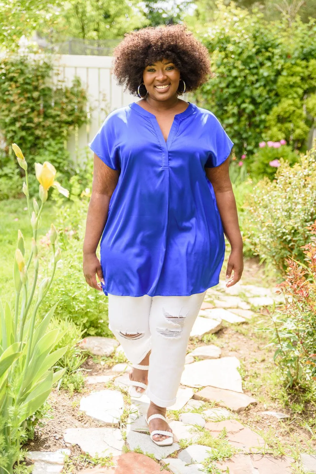 Hazel Blues® | Isn't it Ironic Shirt in Blue