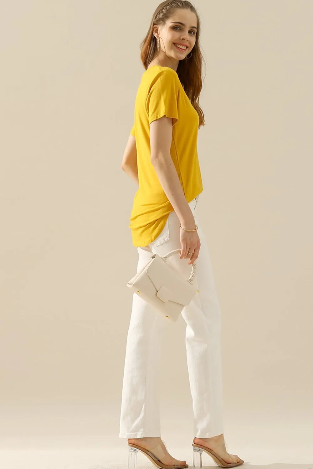 Hazel Blues® |  Ninexis V-Neck Short Sleeve T-Shirt