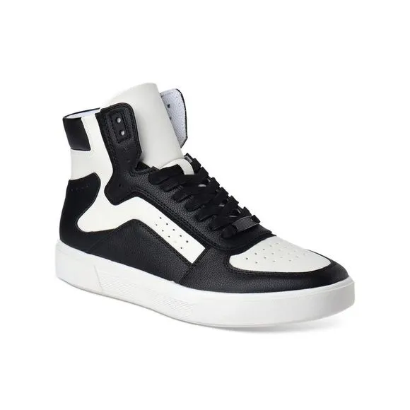 INC Mens Black Comfort Keanu Round Toe Platform Athletic Sneakers Shoes 7 M