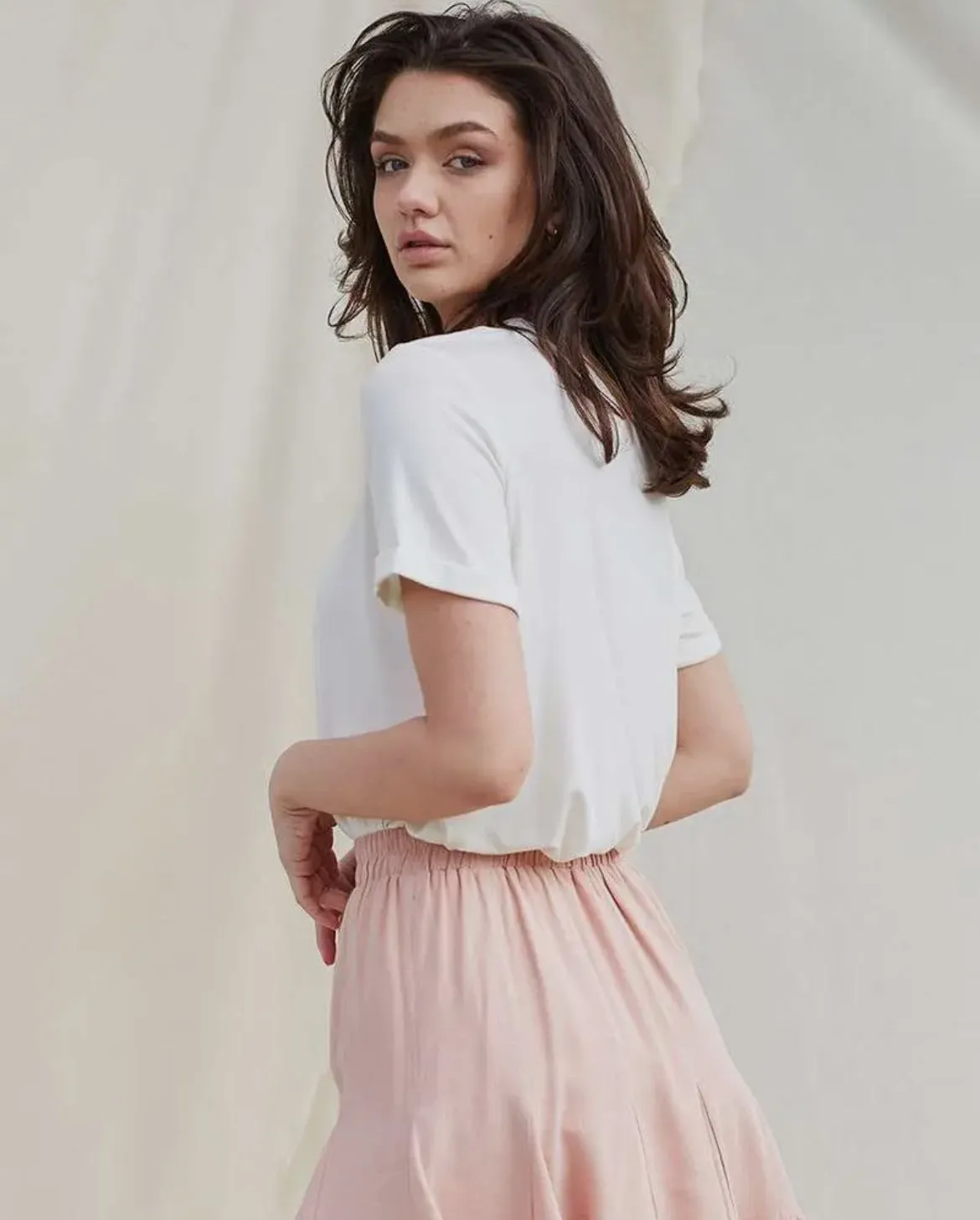 Ivory Bamboo Casual Top
